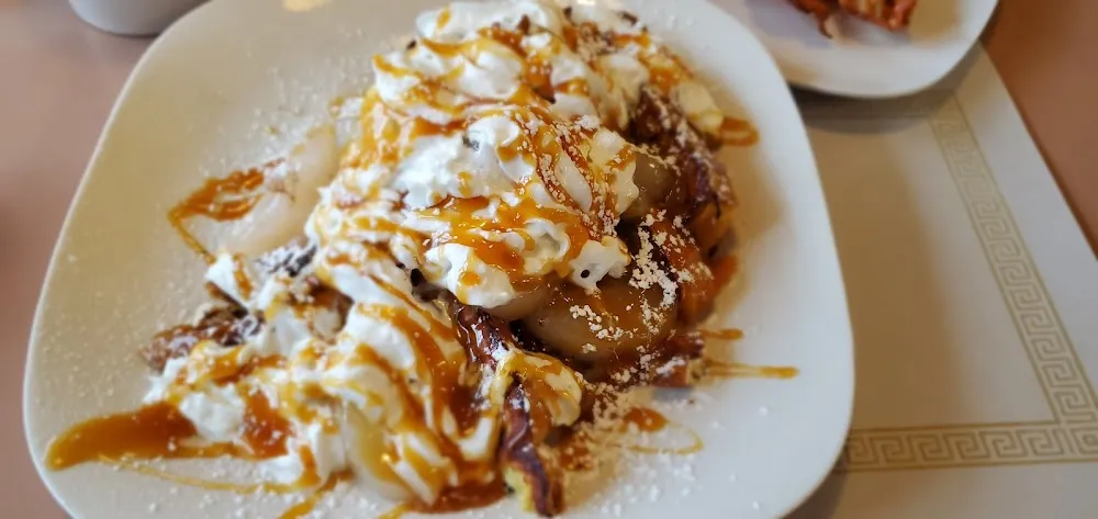 Apple Caramel Stuffed French Toast