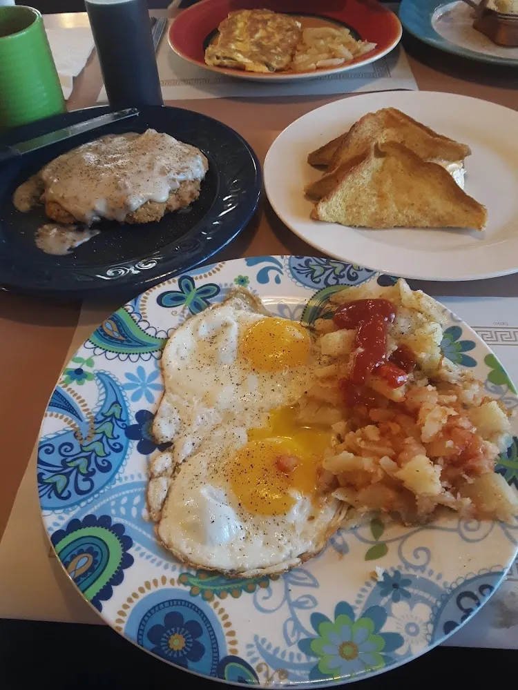 Chicken Fried Steak and Eggs Breakfast with French Toast Combo